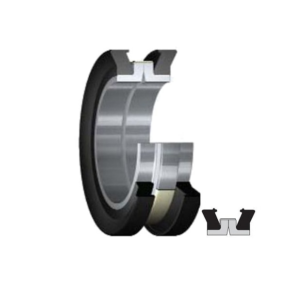 Skf Lip Seal, 2-1/2 in. Shaft Dia, 3.761 in. Housing Bore, 0.907 in. Nominal Width 25096 / 2.5X3.761X0.907 HDDF1 R - main